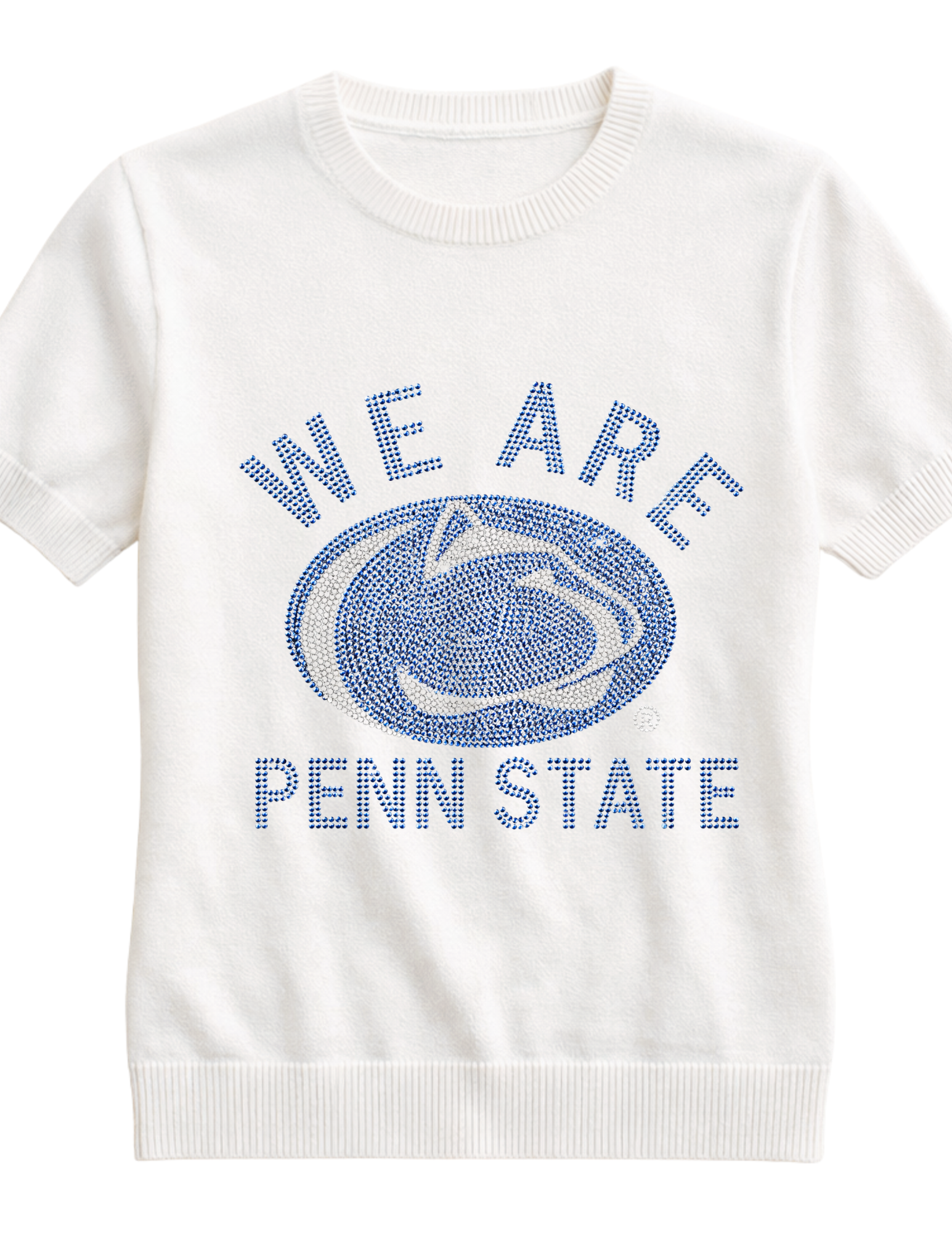 Penn State We Are Nittany Lion White Short Sleeve Sweater