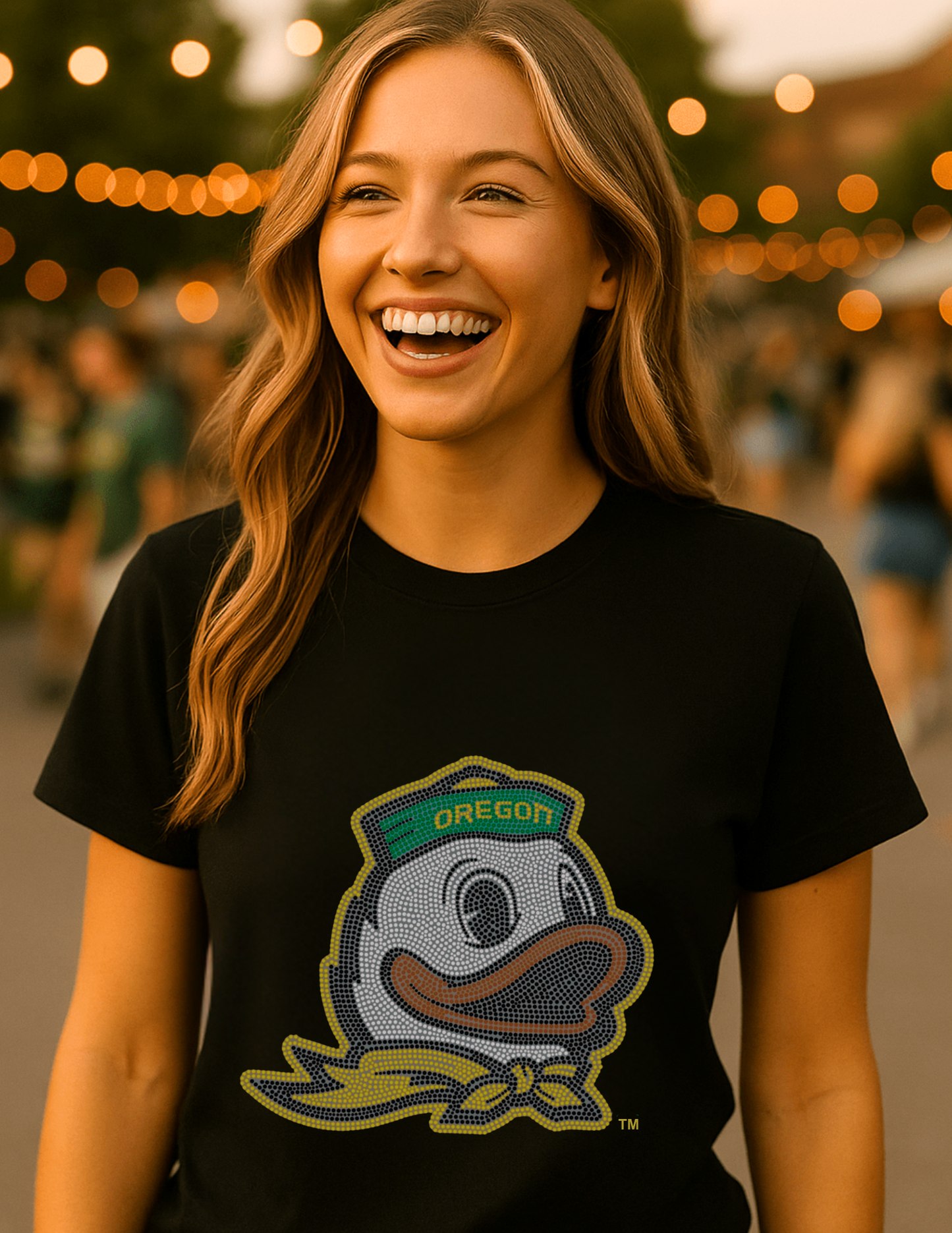 Game Day T-Shirt, Short Sleeve Black, University of Oregon Duck
