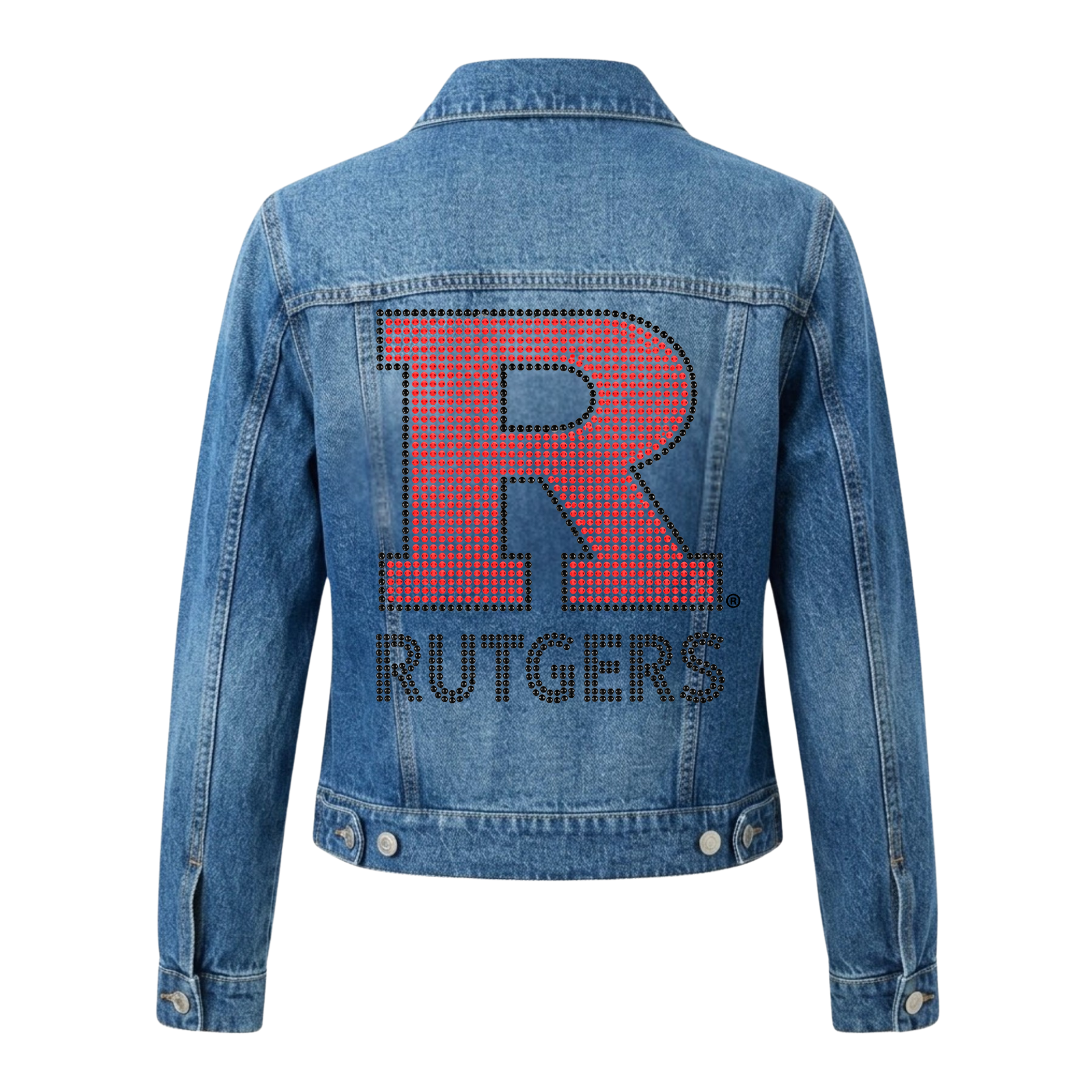 Rutgers University Block R Rutgers Blue Denim Jacket