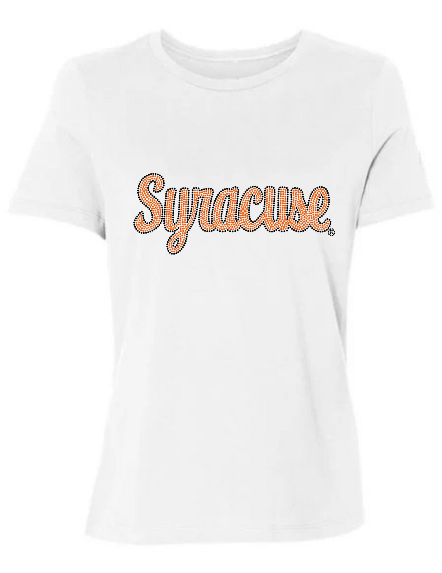 Game Day T-Shirt, White, Syracuse Script