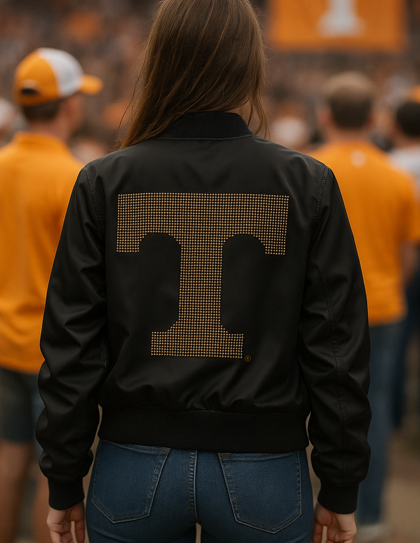 Tennessee Vols Big T & Go Big Orange Black Bomber