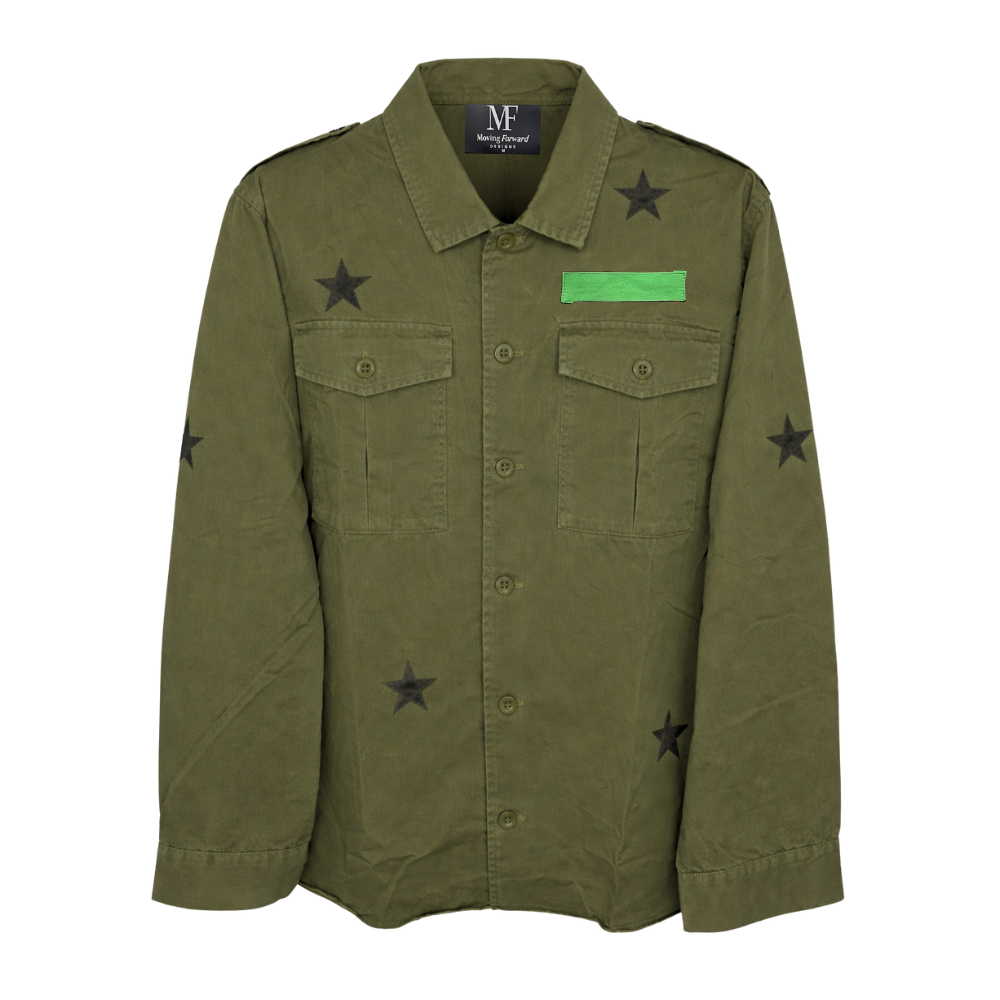 Naval Academy & Anchor Army Green Shacket