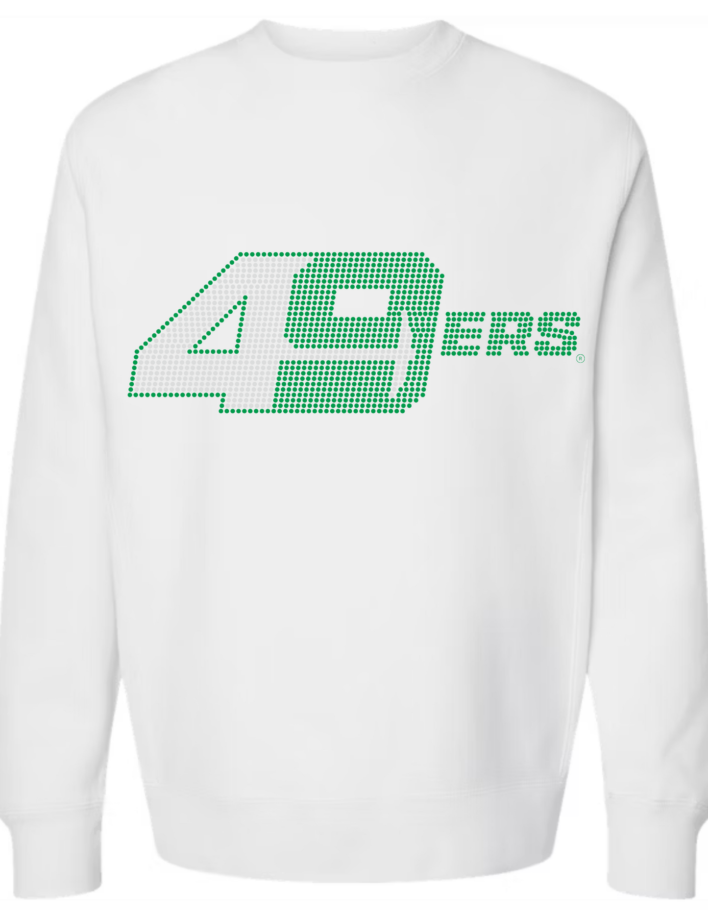 University of N Carolina-Charlotte 49ers White Crewneck Sweatshirt