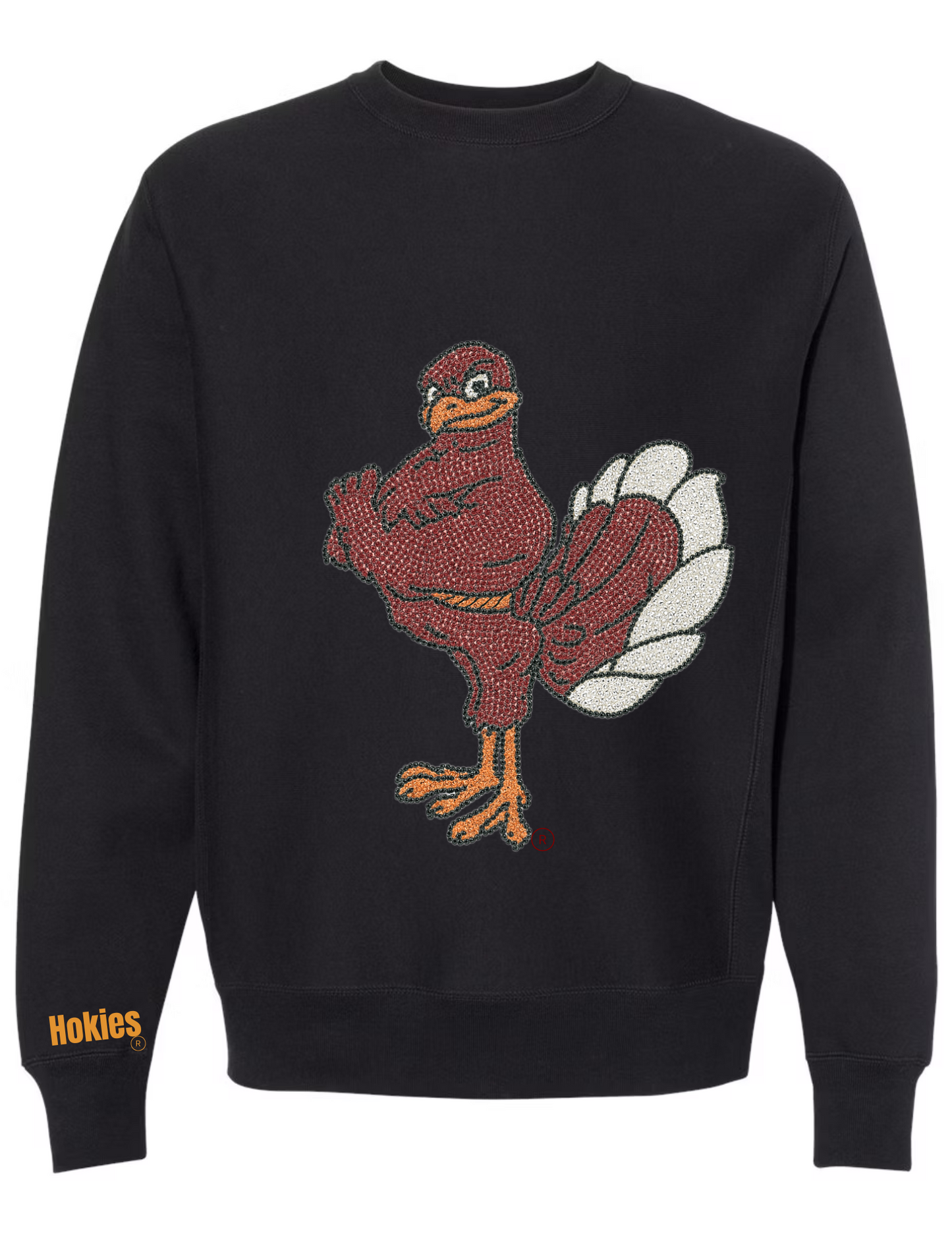 Virginia Tech Hokie Black Crewneck Sweatshirt