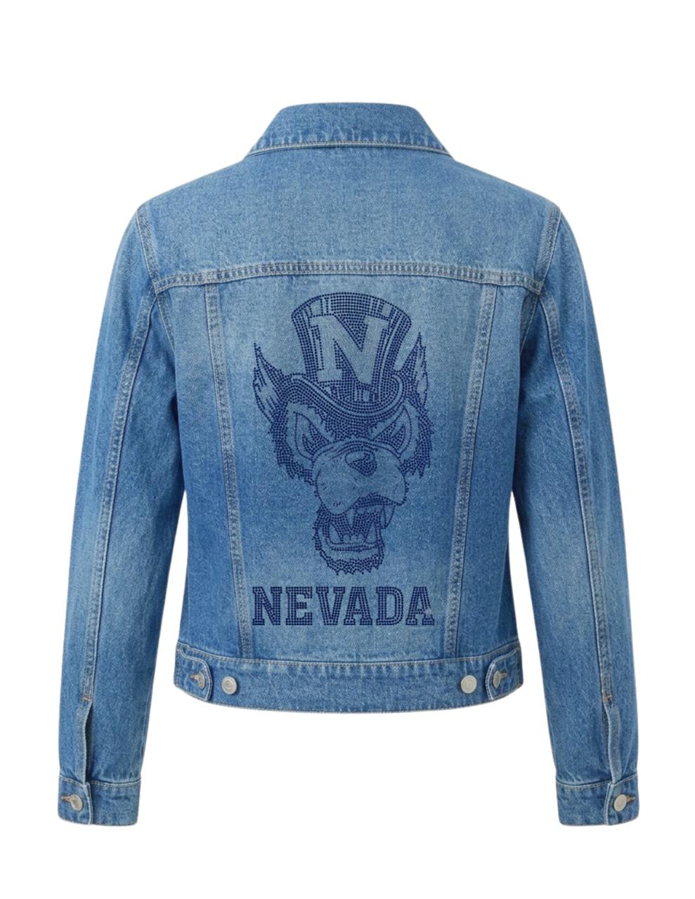 University of Nevada Wolf Vintage Blue Denim Jacket