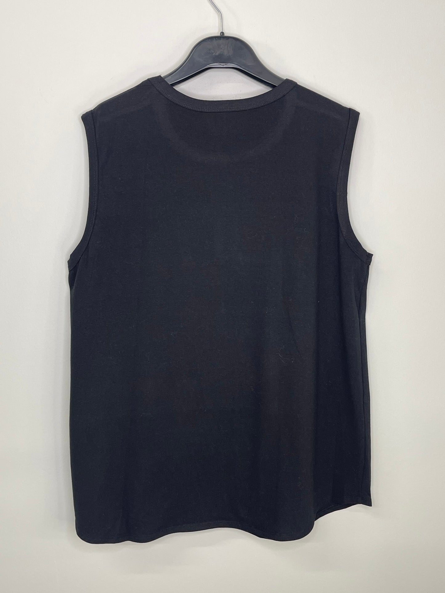 Tank Top, Black Distressed Muscle, Blitz Football