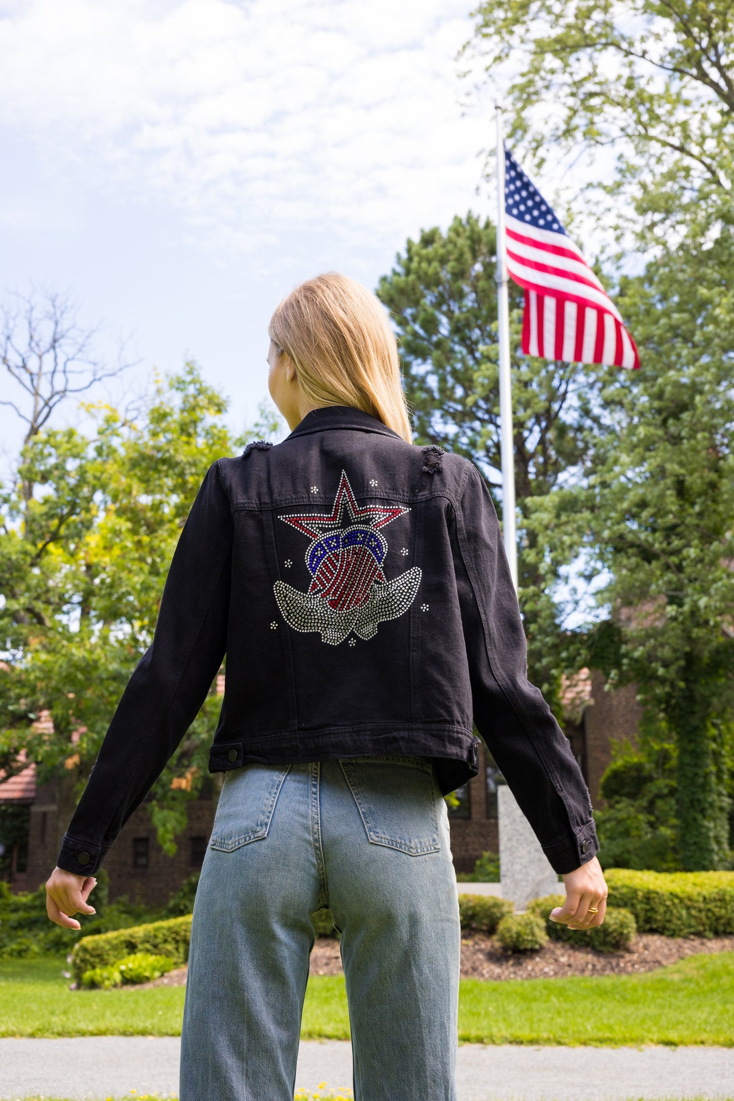 Jacket, Black Denim, Star and Boots