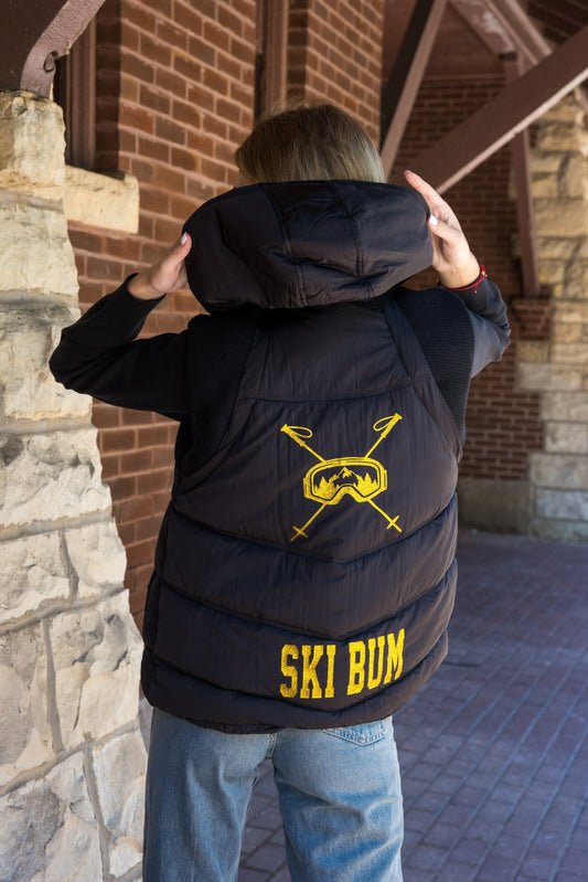 Vest, Puffer Black, Ski Bum