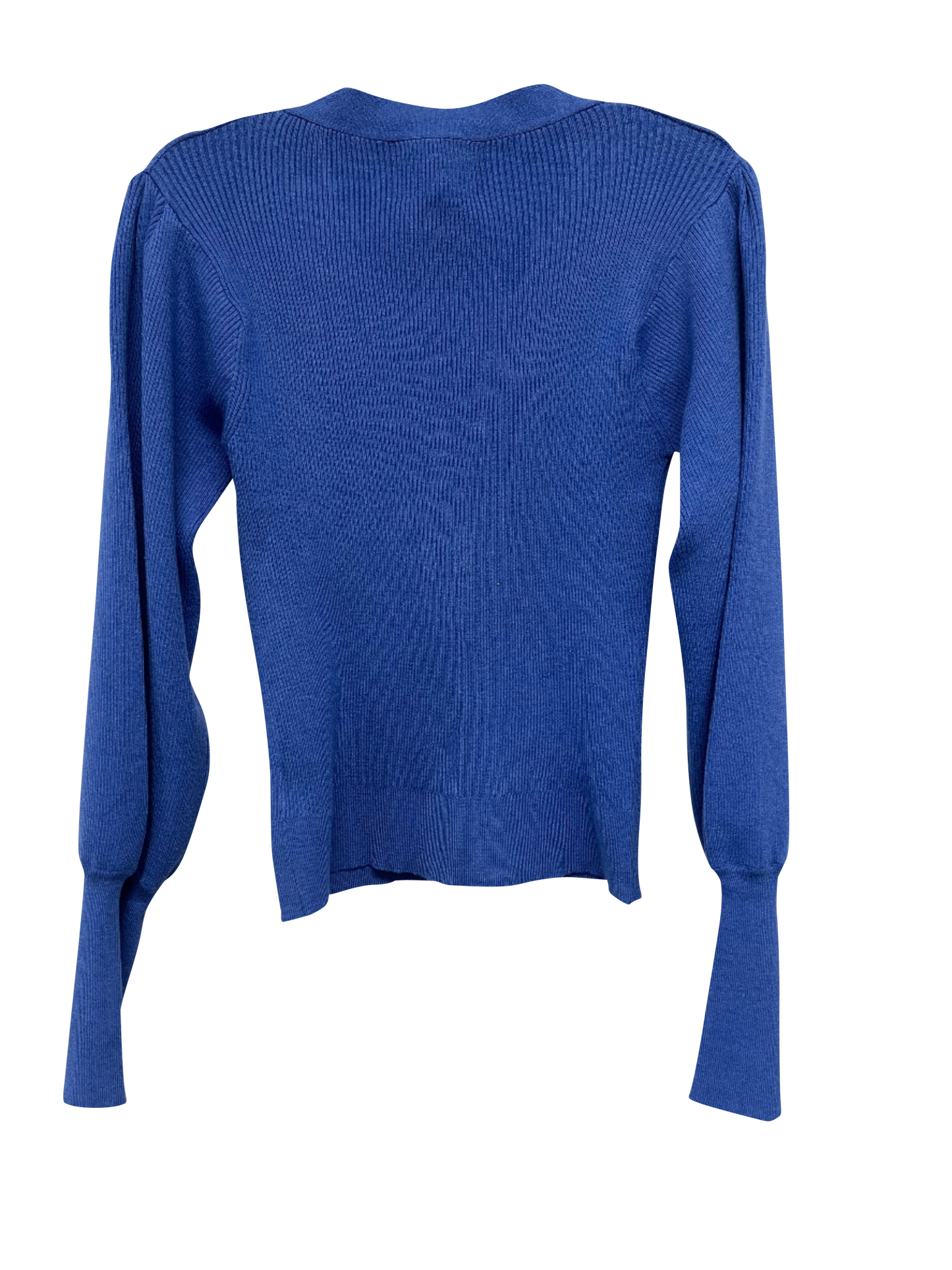 Butterfly Blue Puff Cardigan Sweater