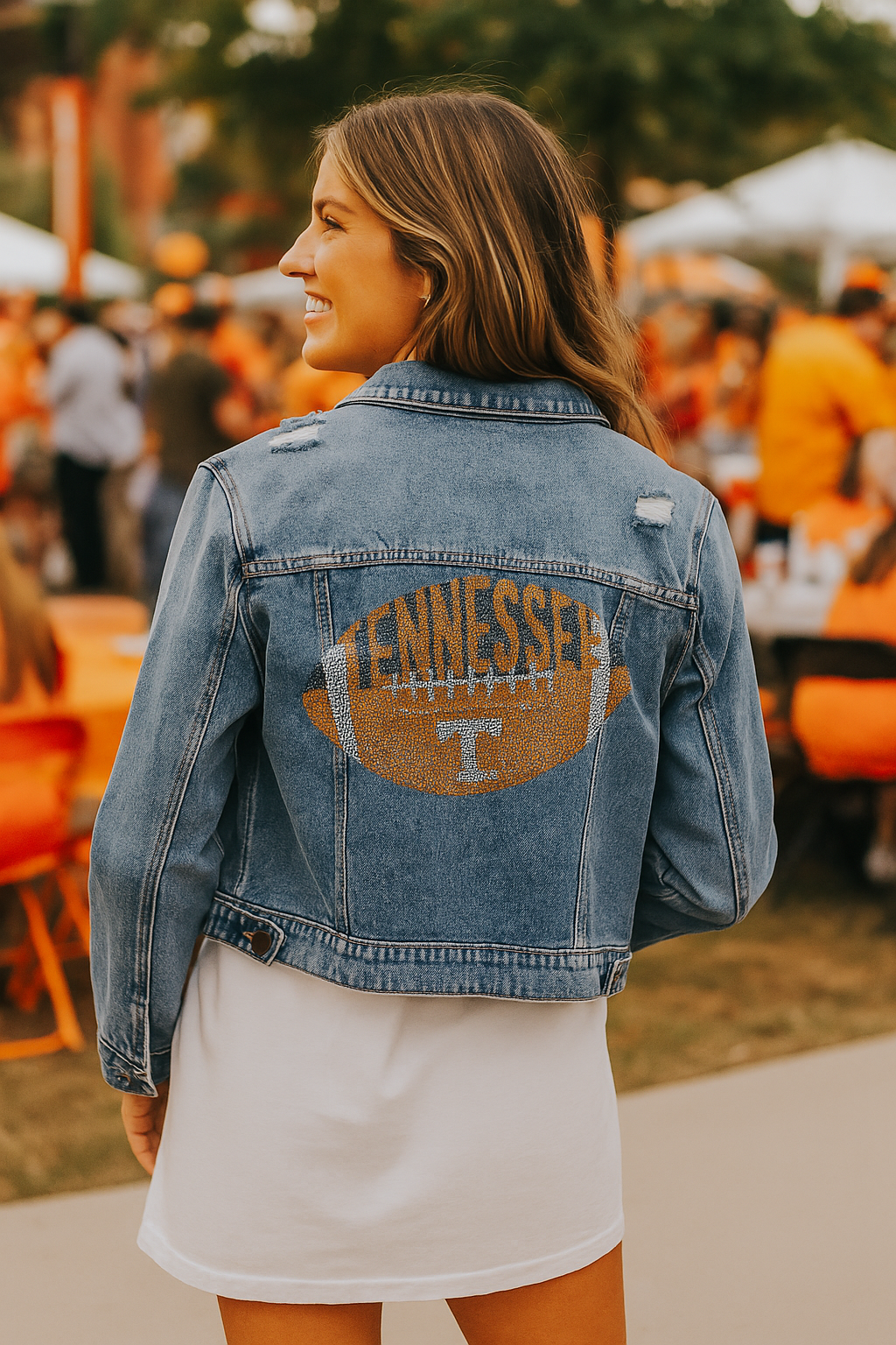 Game Day Jacket, Blue Denim, Tennessee Vols Football