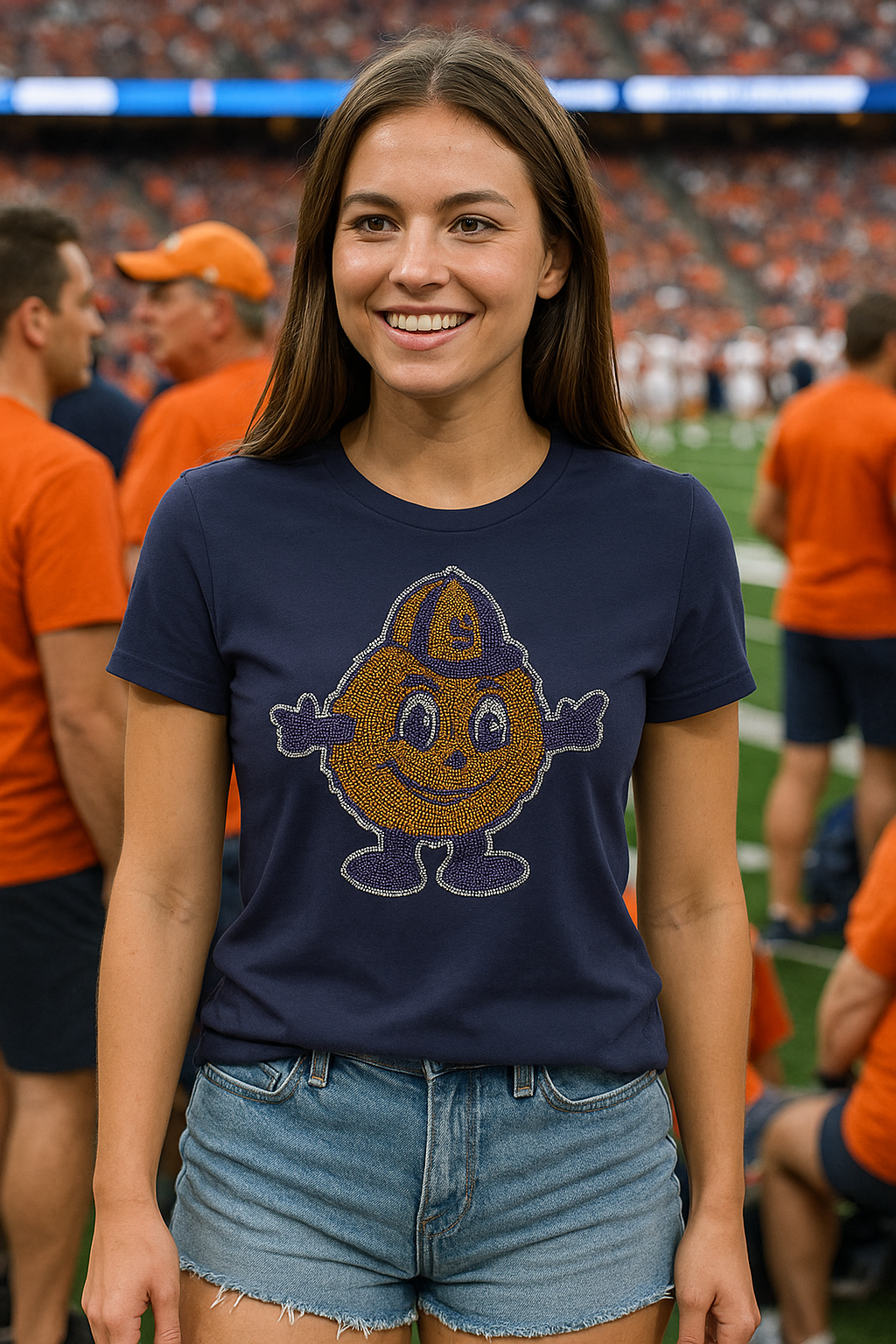 Game Day T-Shirt, Navy, Syracuse Otto the Orange