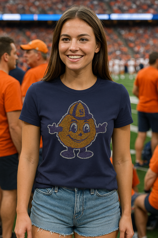 Game Day T-Shirt, Navy, Syracuse Otto the Orange