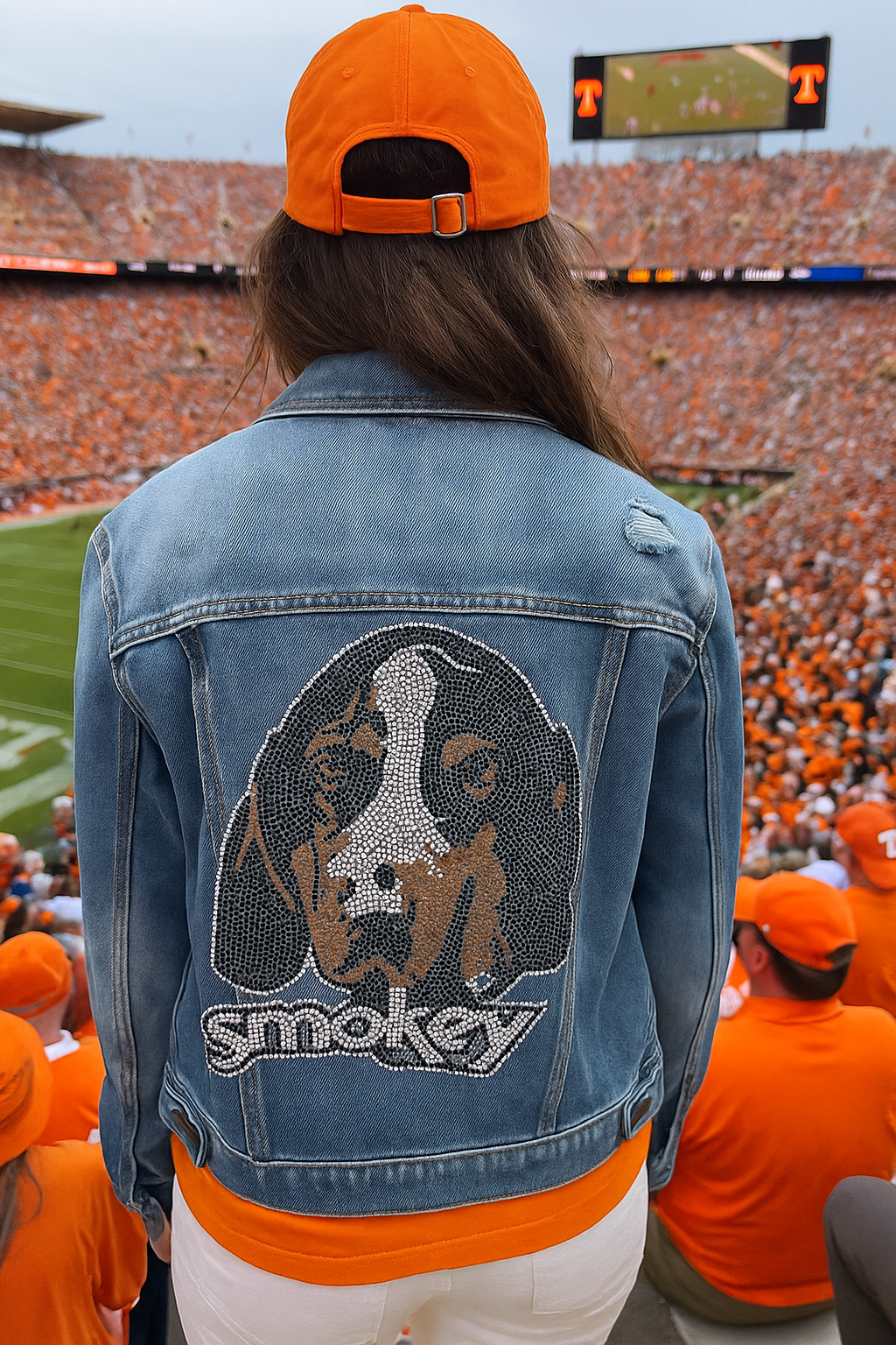 Game Day Jacket, Blue Denim, Tennessee Vols Smokey
