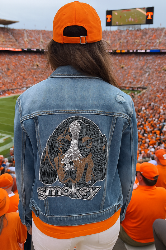 Game Day Jacket, Blue Denim, Tennessee Vols Smokey
