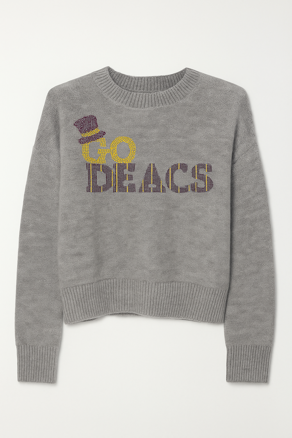 Wake Forest Gray Crewneck Go Deacs Sweater