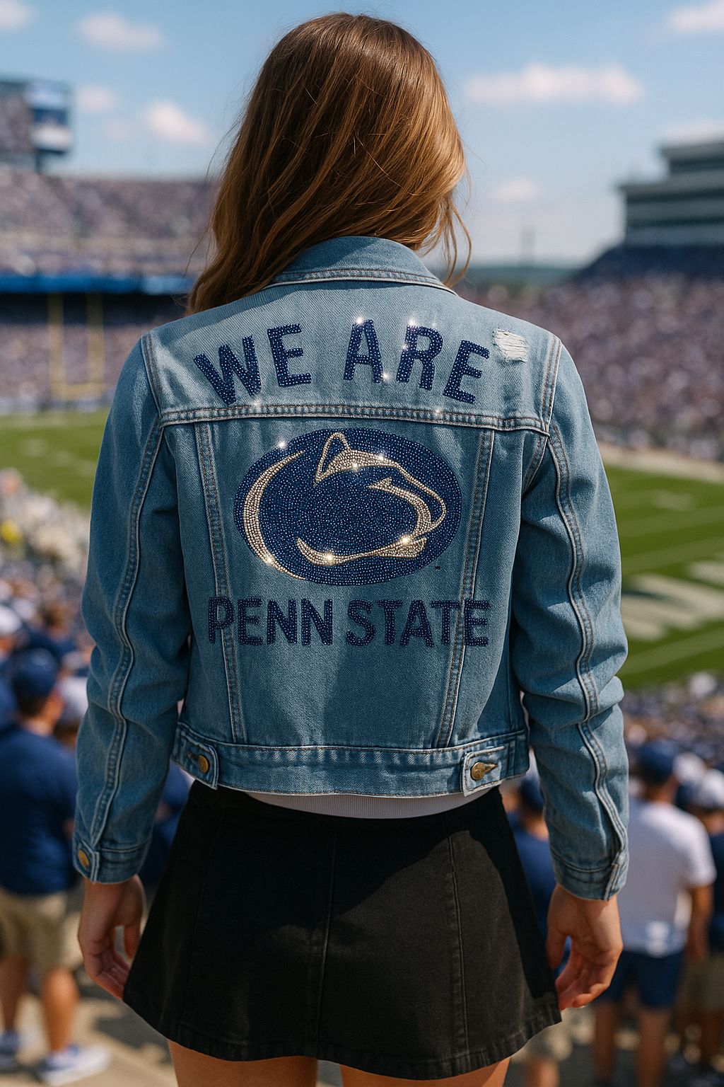 Game Day Jacket, Denim, Penn State We Are Penn State