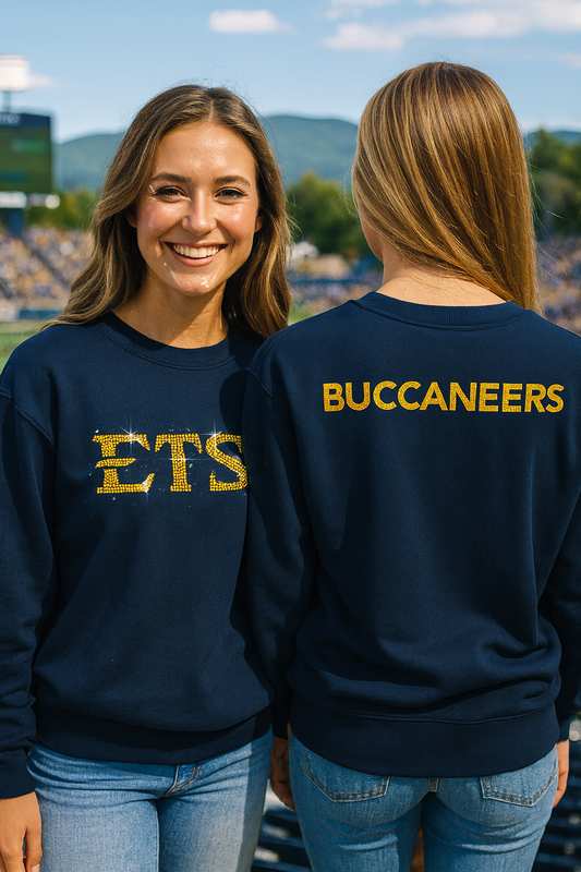 Game Day Sweatshirt, Crewneck Navy, East Tennessee State ETSU