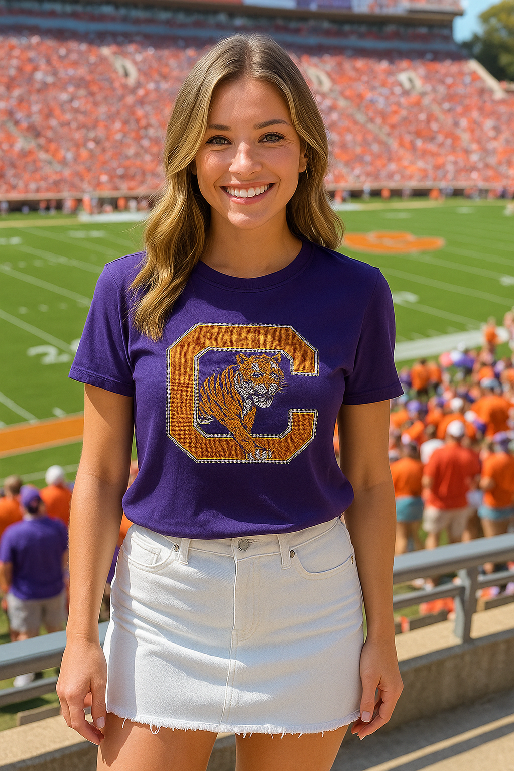 Game Day T-Shirt, Purple, Clemson University Clemson C Tiger