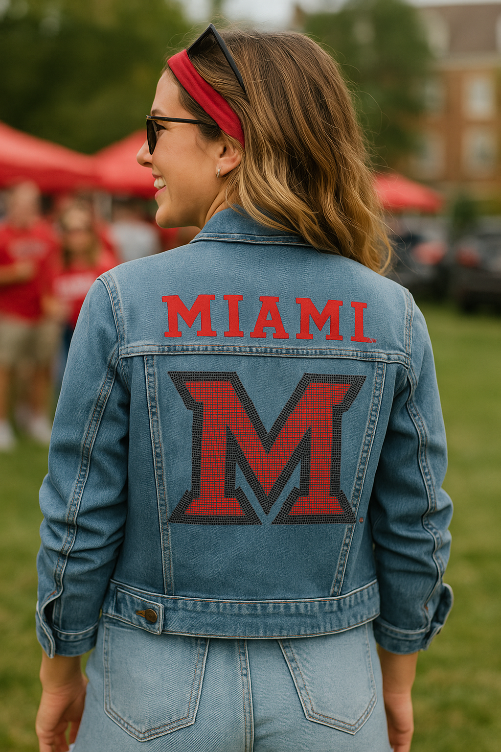Game Day Jacket, Blue Denim, Miami of Ohio Miami M