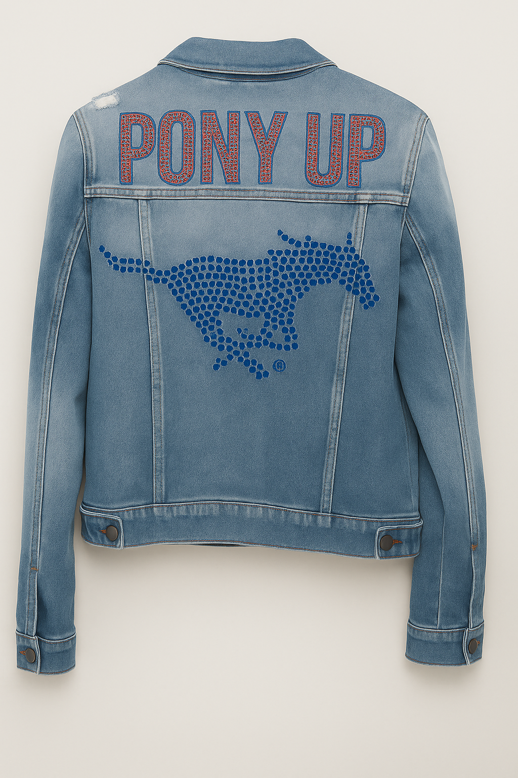 Game Denim, Medium Wash, SMU Pony Up Blue Mustang