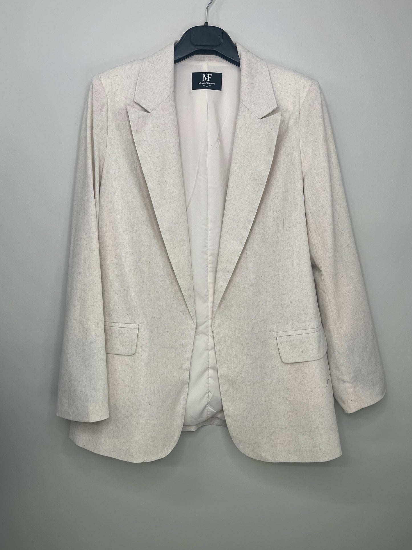 Blazer, Linen Natural, Gold Queen Bee