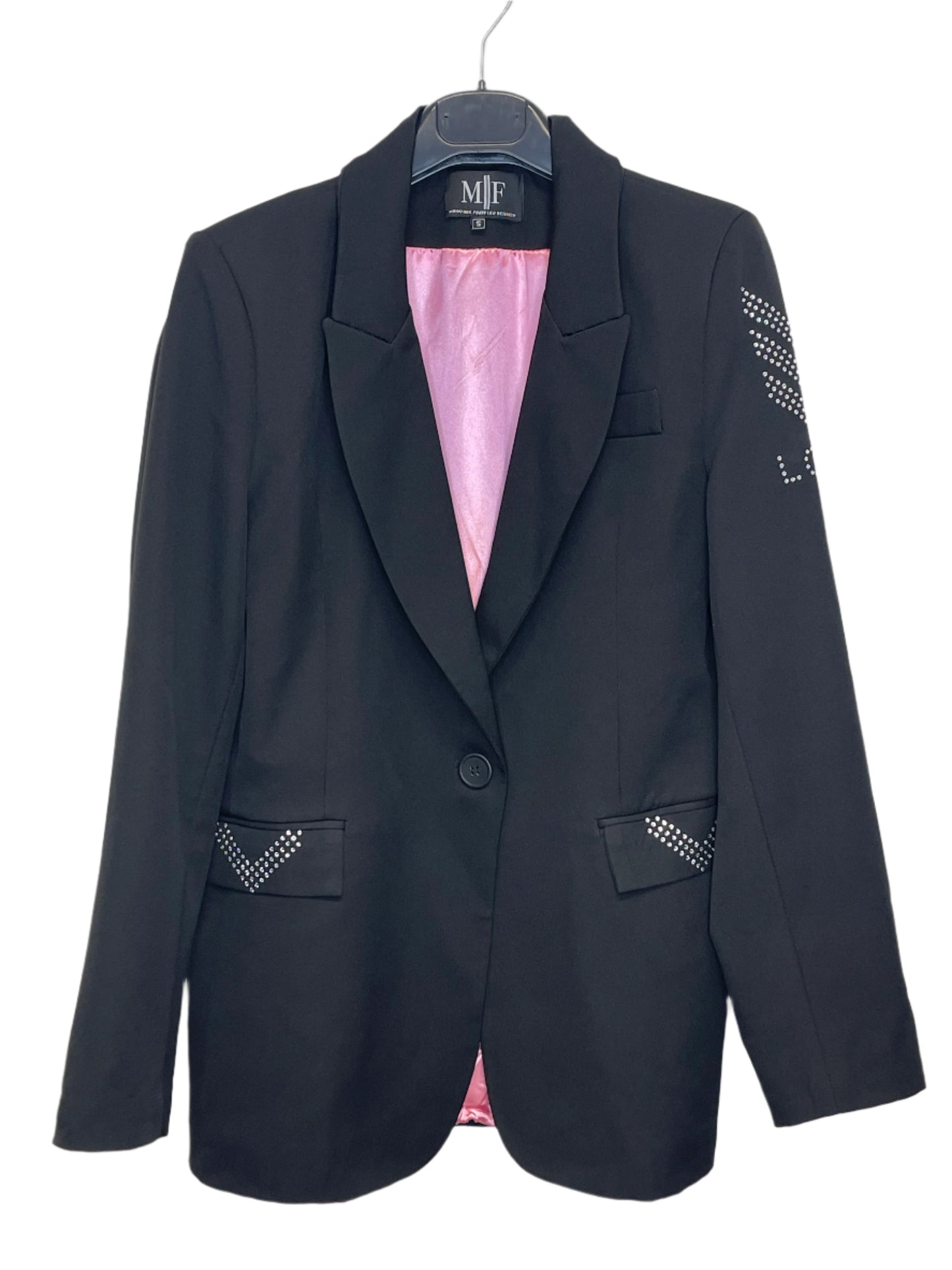 Blazer, Black w/ Pink Lining, Crystal Love Military