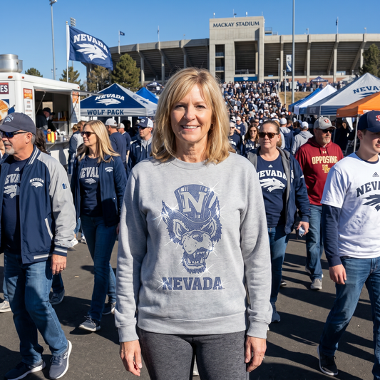 University of Nevada Wolf Vintage Grey Sweatshirt